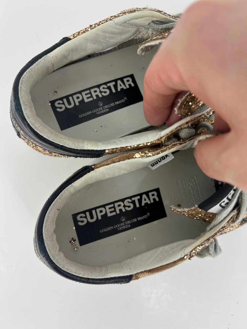 Golden Goose Superstar Glitter Star Low-Top Sneakers - Picture 12 of 14
